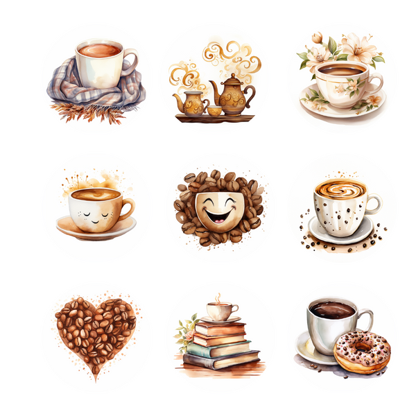 Coffee Clipart - Digital Download