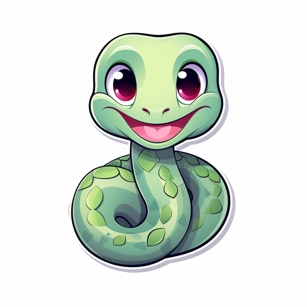 Cute Snake Sticker Pack - Cute & Digital