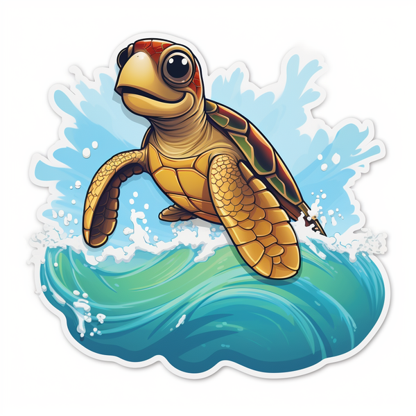 Cute Sea Turtle Sticker Pack - Cute & Digital